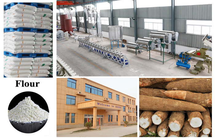 Industries production process of cassava flour for bakery