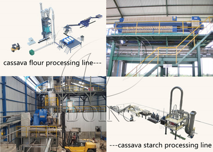 cassava flour and starch processing machines