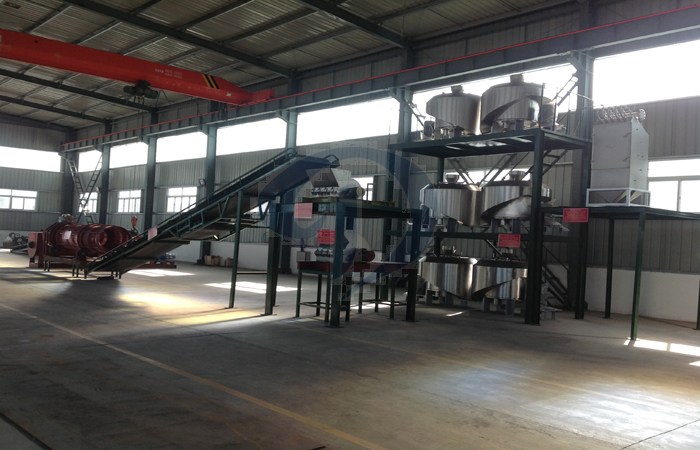 Successful operation of tapioca starch processing machine